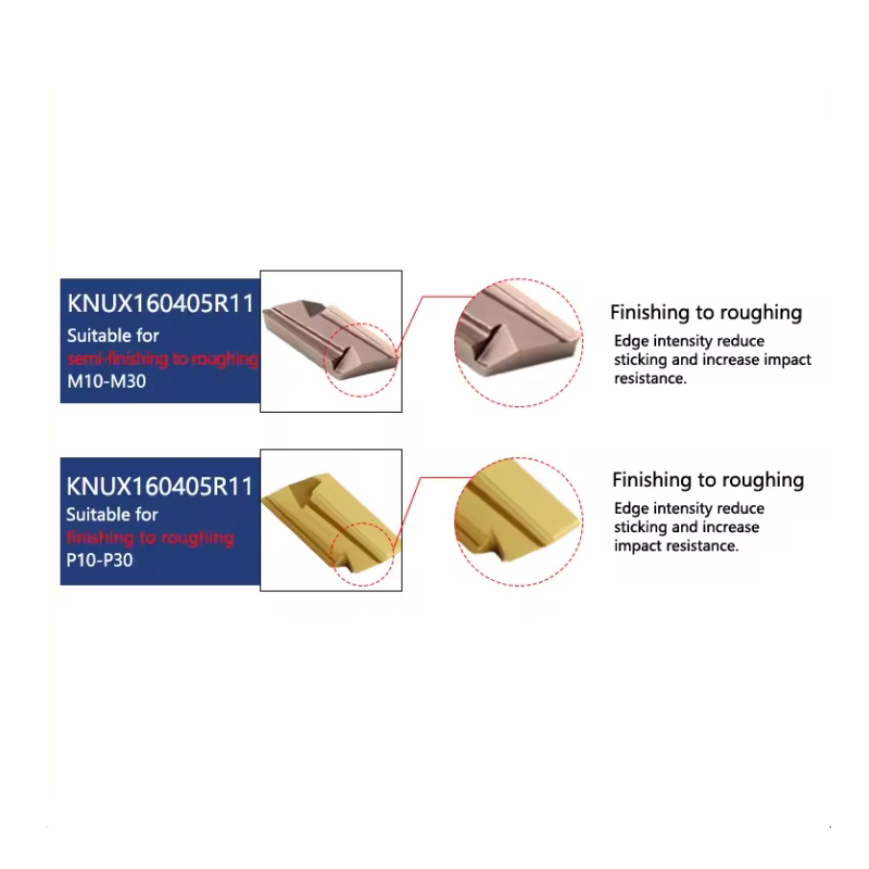 KNUX160405R-11 KNUX160405L-11 Lathe Carbide Inserts