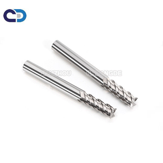 75 degree ceramic milling cutter flat-bottomed four-blade wear-resistant end mill cutter CNC tool cermet end milling cutter