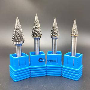 SM Cone Pointed Shape Carbide Cutting Burr Rotary Burr Cutter Bits 