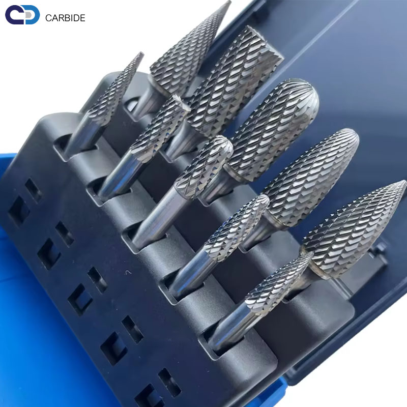 Carbide Cutting Rotary Burr Bits Rotary File Burring Tools Tungsten Carbide Burr Set
