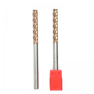D10X150 HRC55 4 Flute Flat Carbide End Milling Tools 