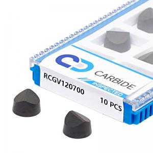 Solid CBN Inserts RCGV060500 RCGV120700 for Hardened Steel & Cast Iron