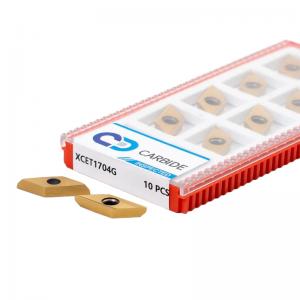 XCET1704G Precision Chamfering Insert | Mirror-Finish Deburring