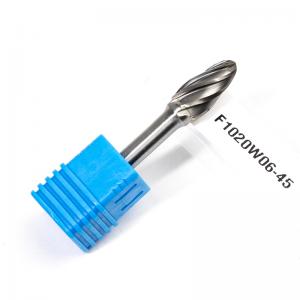 F1020 Alu Cut Tungsten Carbide Rotary Burr | 6mm Shank Ball Nose Tree Shape Carbide Grinder Bit for Aluminum Cutting