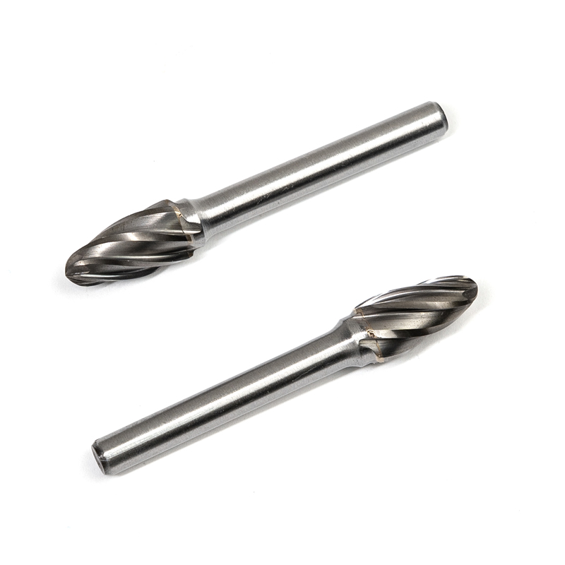 F1020 Alu Cut Tungsten Carbide Rotary Burr | 6mm Shank Ball Nose Tree Shape Carbide Grinder Bit for Aluminum Cutting