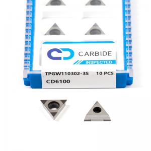 TPGW110302-3S CD6100 60-Degree Triangle PCBN Turning Inserts