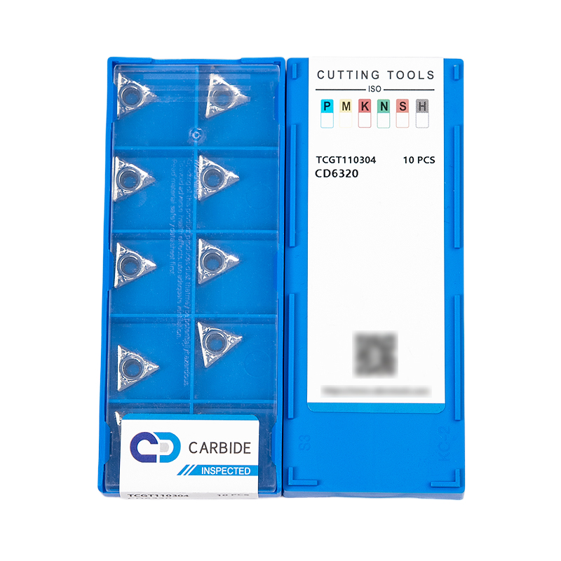 TCGT110304 CD6320 Carbide Turning Insert Triangle Positive Lathe Insert for aluminum grinding cutting tools