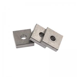 Custom Non-Standard Carbide Insert 19x19mm YG8 Tungsten Carbide Square Blade 6 Center Hole