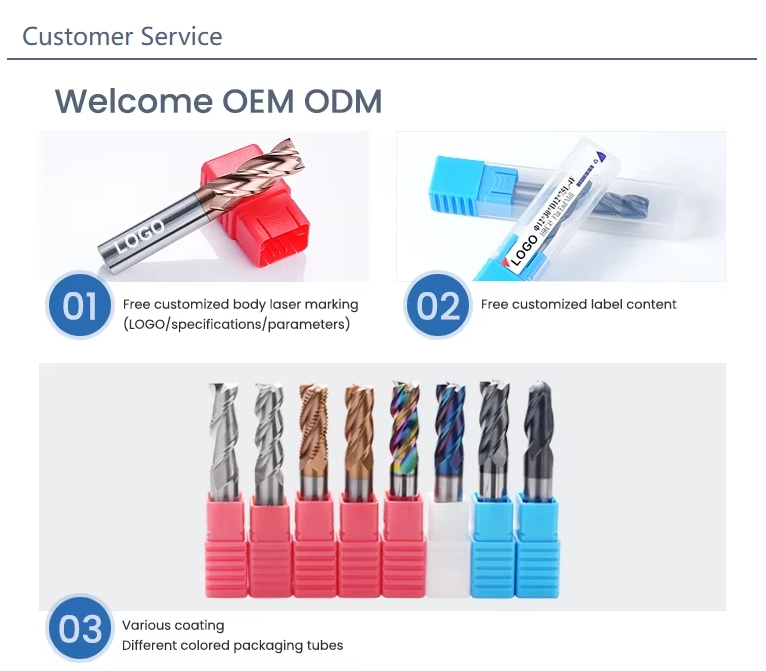 D6x100 4F HRC55 CNC End Mill Milling Tools