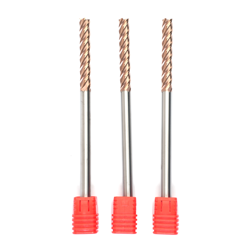 D8x150 HRC55 4 Flute Extended Length Flat End Mill