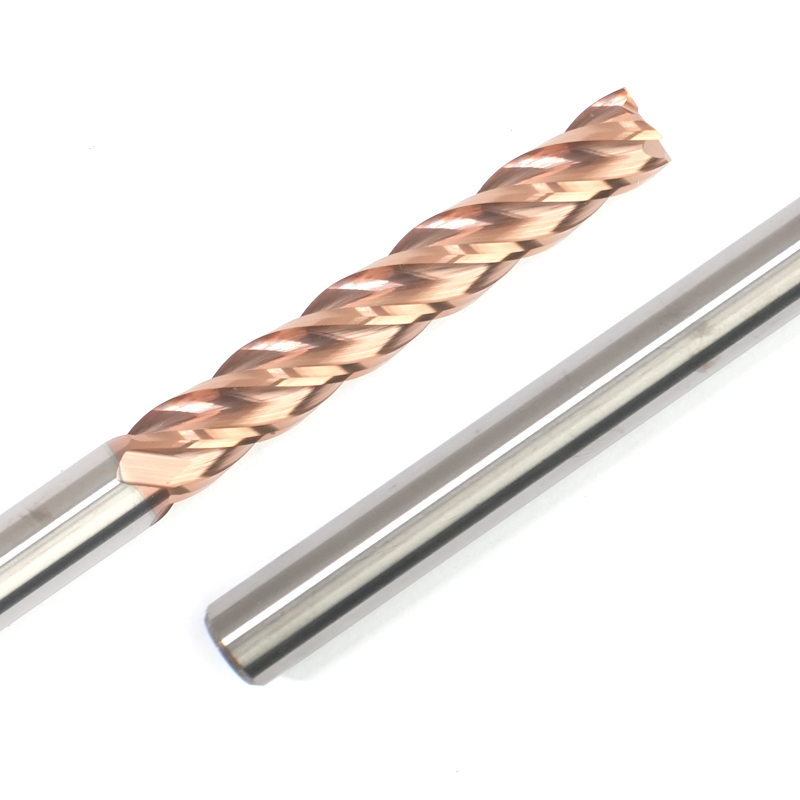 D8x150 HRC55 4 Flute Extended Length Flat End Mill