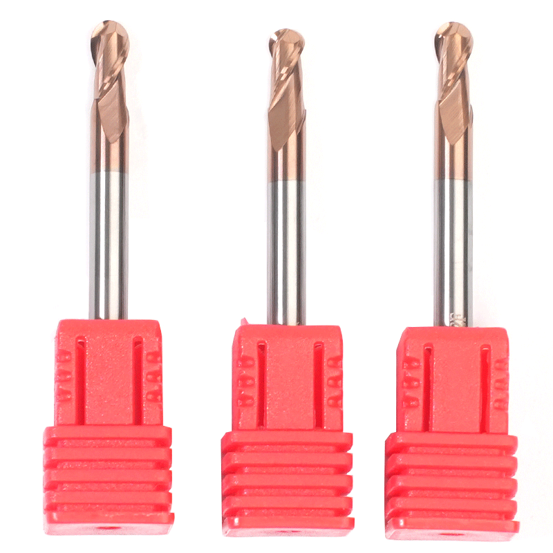 HRC55 2 flute D4x50mm fresas carbide ball nose end mills
